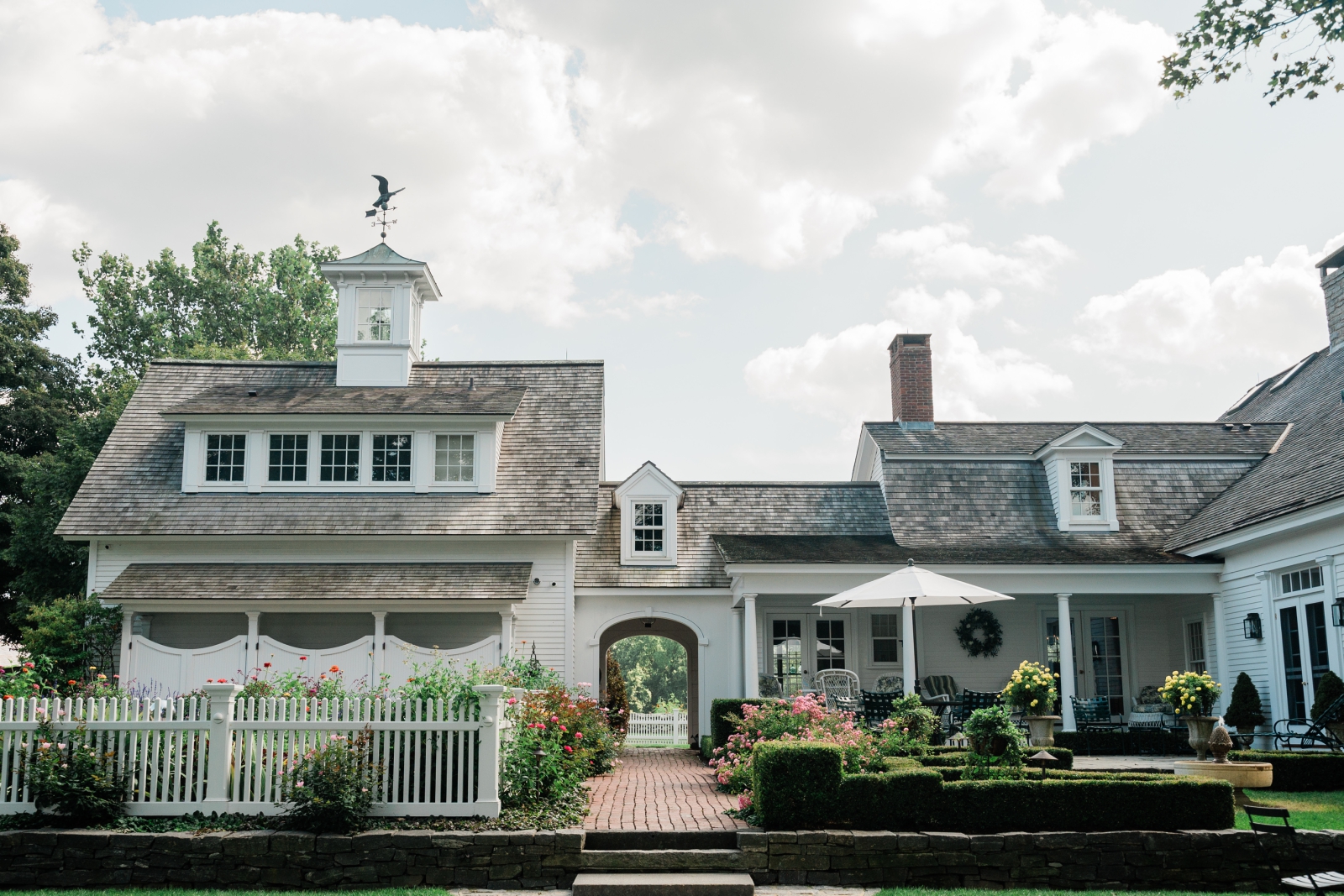A view of the historic home at Smith Farm Gardens