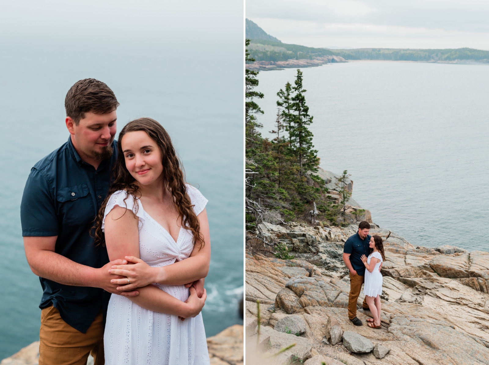 New England Engagement Photo Location at Acadia National Park