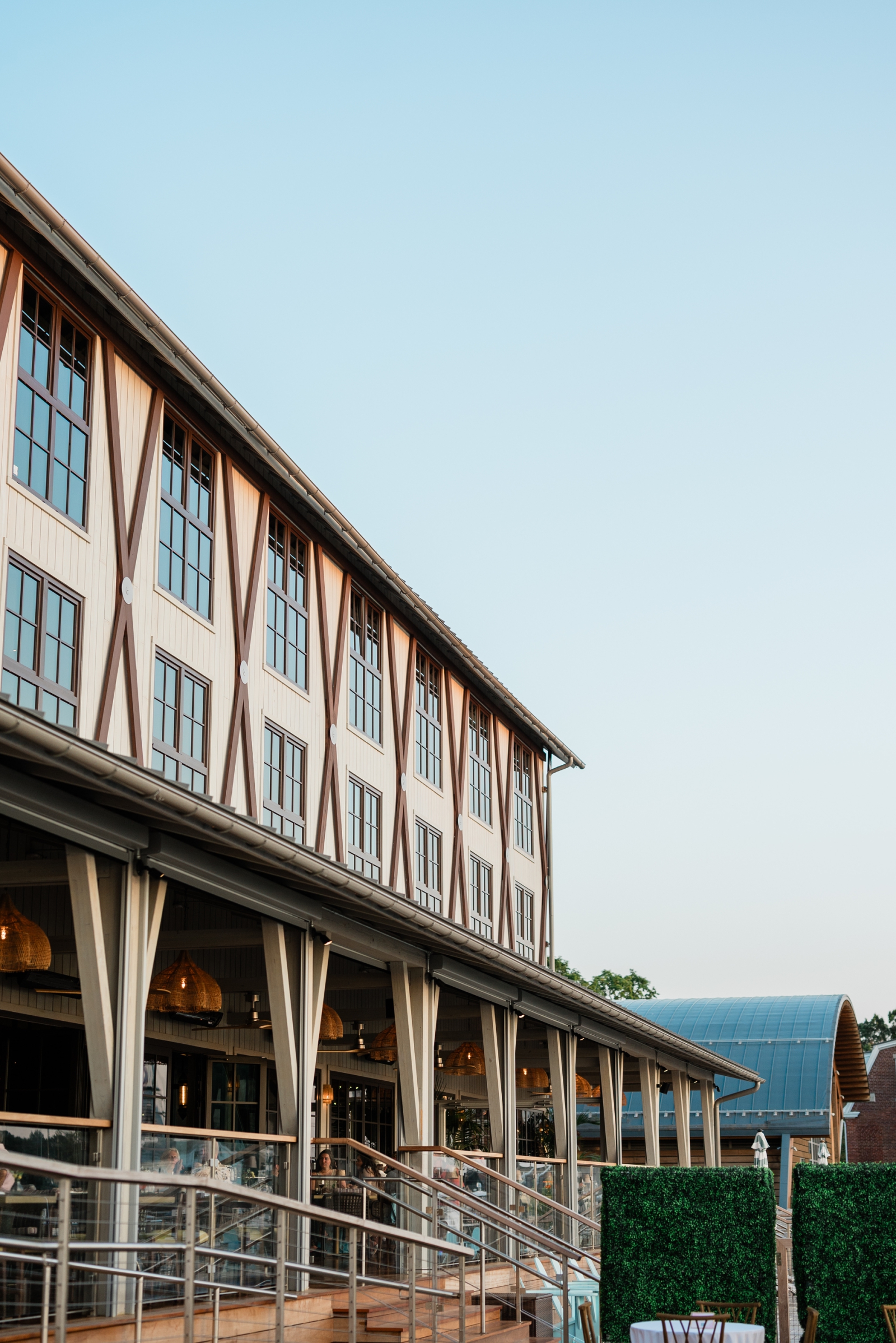 The outside of the Delamar Mystic hotel in Connecticut 