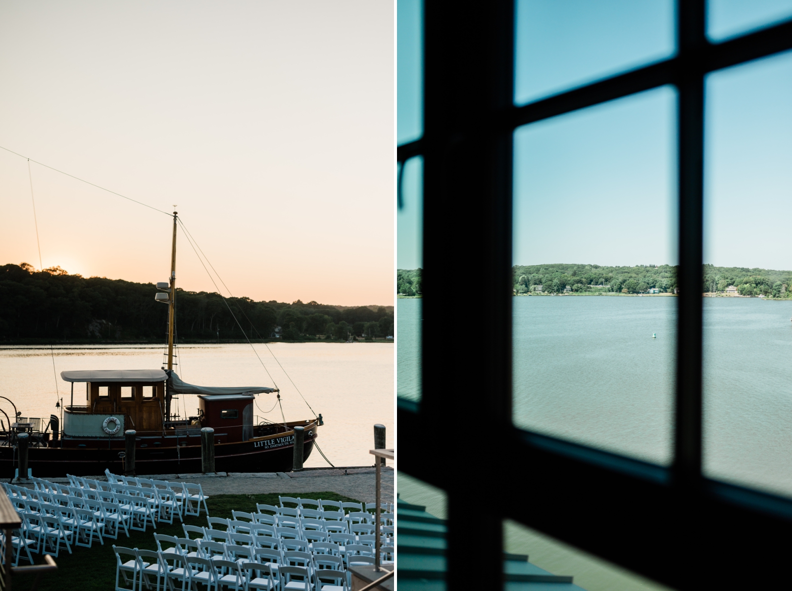 The views of the Mystic River from a suite of the Delanar Mystic 